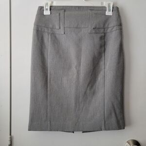 Express gray pinstripe skirt